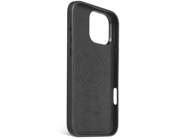 Decoded Leather Case, Suojus, Apple, iPhone 16 Pro Max, 17,5 cm (6.9"), musta