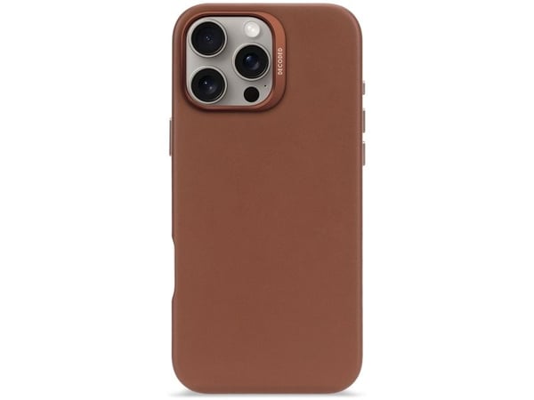 Decoded Leather Case, Suojus, Apple, iPhone 16 Pro Max, 17,5 cm (6.9"), Ruskea