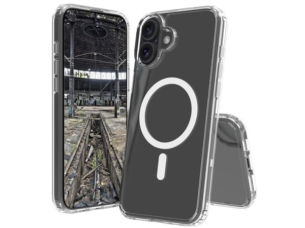 JT BERLIN Pankow Clear MagSafe, Suojus, Apple, iPhone 16, 15,5 cm (6.1"), Läpinäkyvä