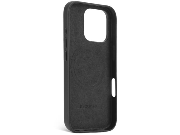 Decoded Leather Case, Suojus, Apple, iPhone 16 Pro, 16 cm (6.3"), musta