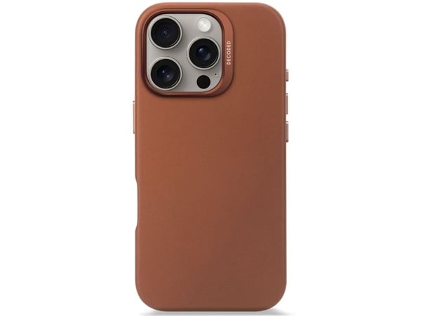 Decoded Leather Case, Suojus, Apple, iPhone 16 Pro, 16 cm (6.3"), Ruskea