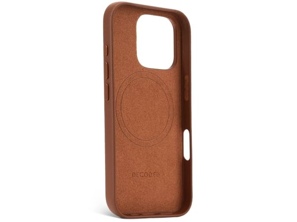Decoded Leather Case, Suojus, Apple, iPhone 16 Pro, 16 cm (6.3"), Ruskea