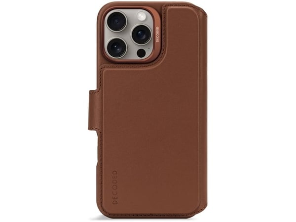 Decoded Leather Detachable Wallet, Lommebok-etui, Apple, iPhone 16 Pro Max, 17,5 cm (6.9"), Brun