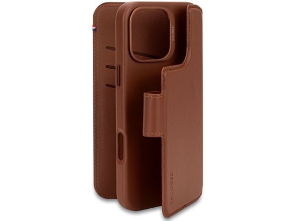 Decoded Leather Detachable Wallet, Lommebok-etui, Apple, iPhone 16 Pro Max, 17,5 cm (6.9"), Brun