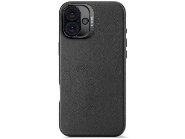 Decoded Leather Case, Suojus, Apple, iPhone 16 Plus, 17 cm (6.7"), musta