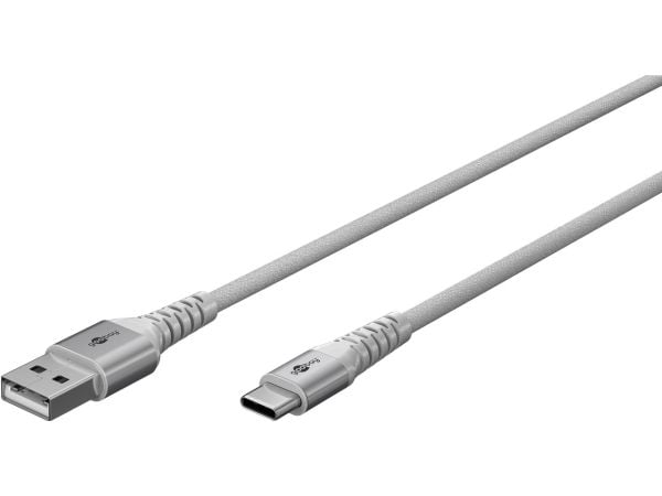 Goobay 74529, 0,5 m, USB C, USB A, USB 2.0, 0,48 Gbit/s, valkoinen