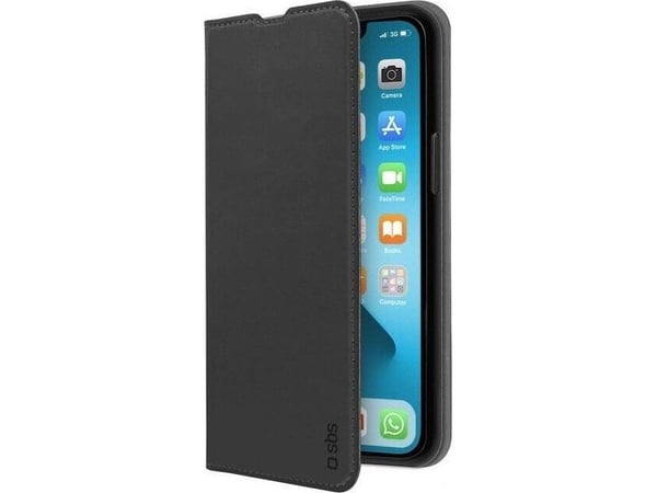 SBS TEBKLITEIP1354K, Lommebok-etui, Apple, iPhone 13 Mini, 13,7 cm (5.4"), Svart