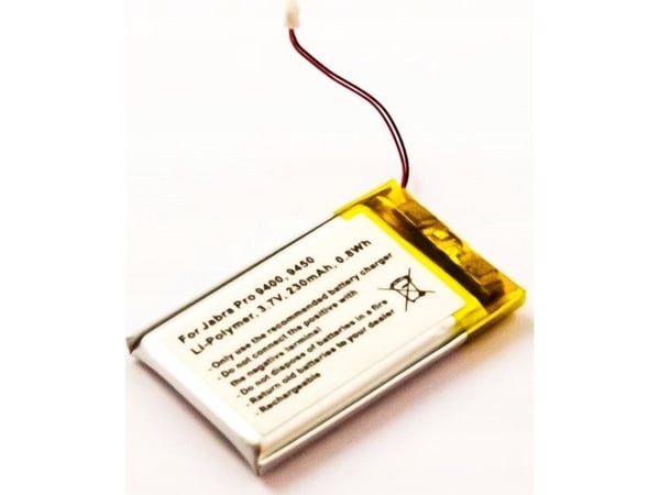 CoreParts - Batteri - Li-pol - 230 mAh - for Jabra PRO 9450, 9460, 9465, 9470