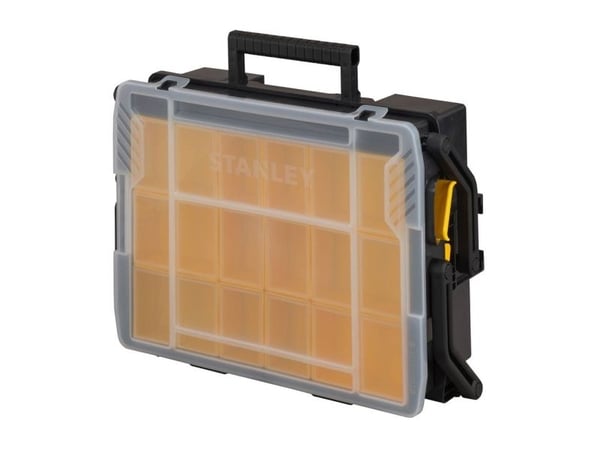 Stanley STST1-75540, Förvaringslåda för smådelar, Plast, Svart, Transparent, 400 mm, 420 mm, 315 mm