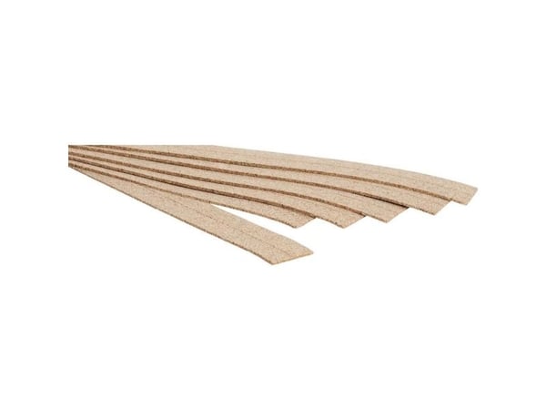 NOCH Cork Track Bed, 2 mm high, N (1:160), Brun