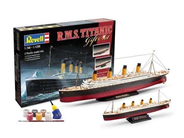 Revell R.M.S. Titanic, Passasjerskipsmodell, Monteringssett, 1:1200, R.M.S. Titanic, Plast, Før viderekommende