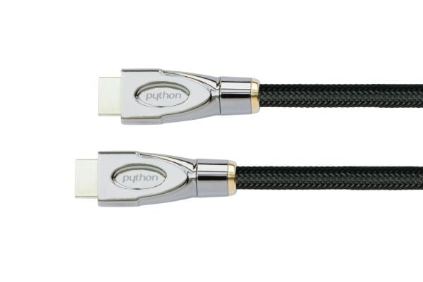 Kabel PYTHON Python HDMI« 2.1 Kabel 8K UHD-2 Nylongeflecht schwarz 1,5m Kabel PYTHON Python HDMI« 2.1 Kabel 8K UHD-2 Nylongeflecht schwarz 1,5m