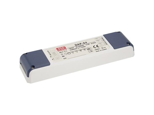MEAN WELL DAP-04, Lighting, Innendørs, 110 - 230 V, AC-to-DC, IP20, Hvit