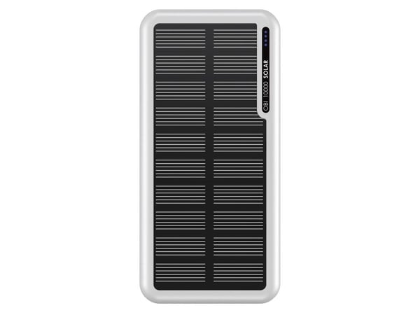Boompods Obi-Solar, 10000 mAh, 5 V, hvit