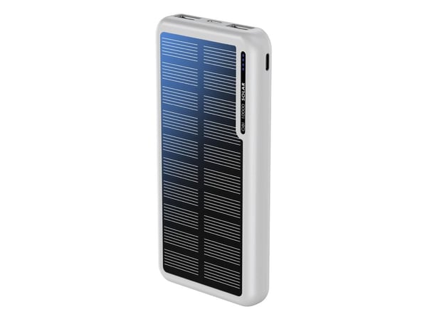 Boompods Obi-Solar, 10000 mAh, 5 V, hvit