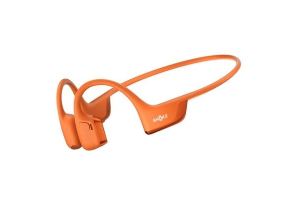 SHOKZ OpenRun Pro 2 - Hodetelefoner med mikrofon - åpent øre - bak-nakken-montering - Bluetooth - trådløs - oransje