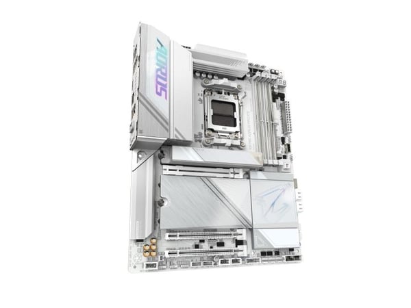 AORUS X870E PRO ICE - Hovedkort - ATX - Socket AM5 - AMD X870E Chipset - USB-C 3.2 Gen 2x2, USB4, USB 3.2 Gen 1, USB 3.2 Gen 2 - 2.5 Gigabit LAN, B...