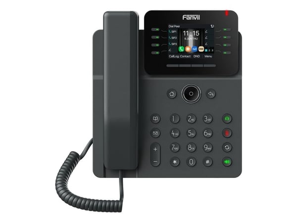 Fanvil V62W, IP-telefon, Sort, Kablet håndsett, SIP-info, 12 linjer, 1000 oppføringer
