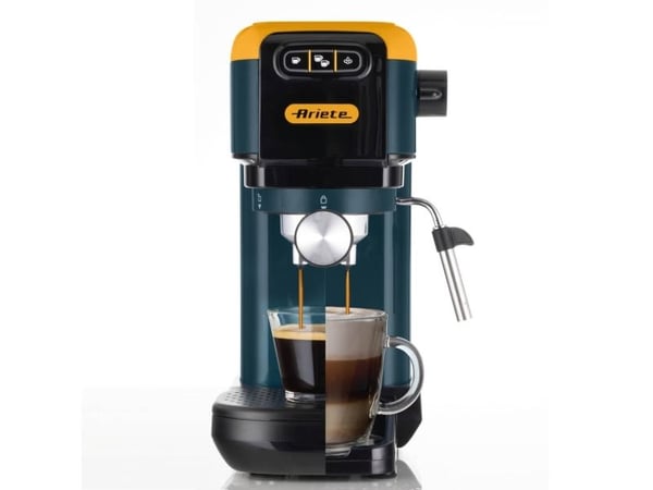 Ariete 1399/16, Espressomaskin, 1,1 l, Malt kaffe, Kaffe pute, 1300 W, Gult