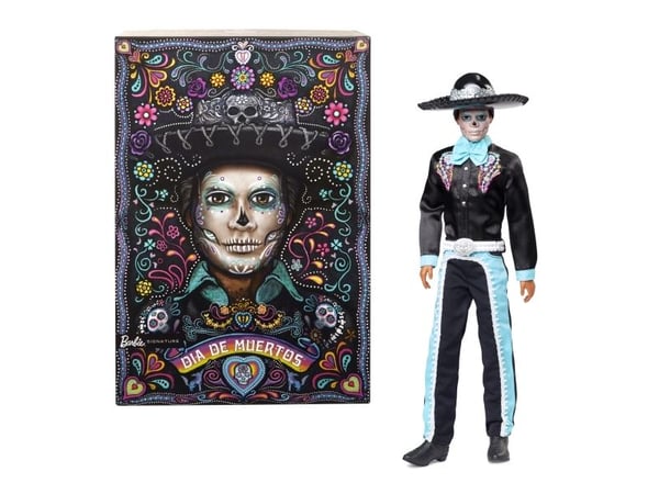 Barbie Signature Día de Muertos 2024 - Ken dukke i svart dress med hatt