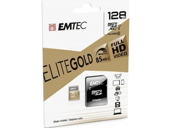 Emtec mSD 256GB UHS-I U1 EliteGold (ECMSDM256GXC10GP)