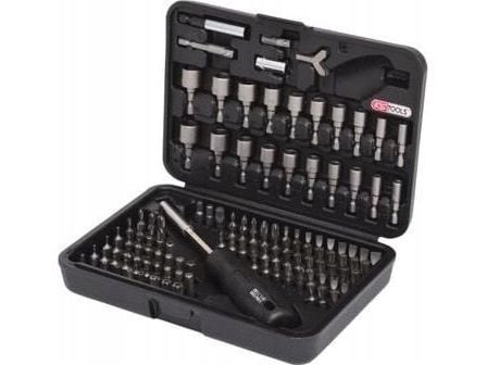 KS Tools 911.2085, 122 stykker, Nickel, DIN 3126, ISO 1173 - C 6,3, 25 mm, 1,15 kg, 25,4 / 4 mm (1 / 4")