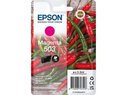 Epson 503, Perusvärintuotto, 3,5 ml, 1 kpl, Kertapakkaus