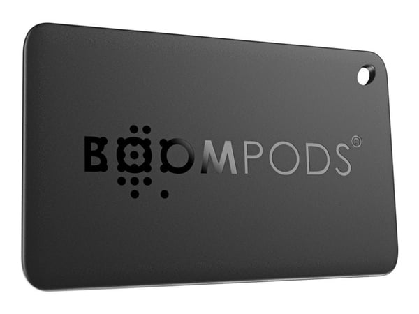 Boompods BOOMCARD, Element, Finder, Svart, Vanntett, Resirkulert plast, IPX7
