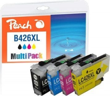 Peach PI500-395, høy (XL) kapasitet, 120 ml, 55 ml, 6000 sider, 4 stk, multipakning