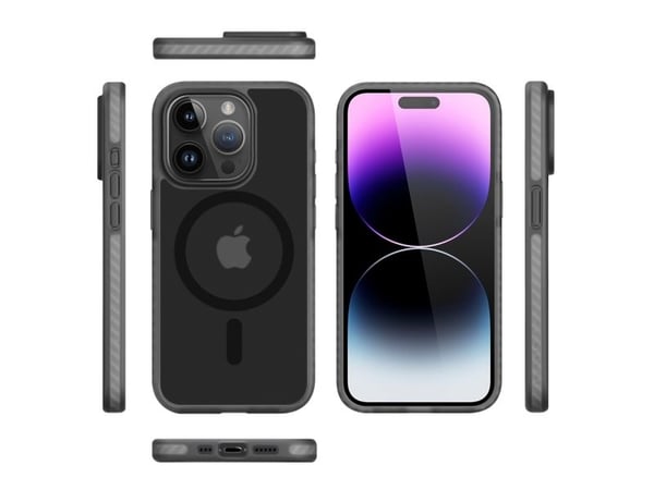 nevox 2400, Mobilskal, Apple, iPhone 16 Pro, 16 cm (6.3"), Svart