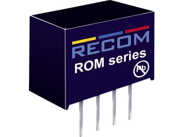 Recom International ROM-1212S 1W DC/DC-omvandlare ROM-1212S 12 V / 83 mA