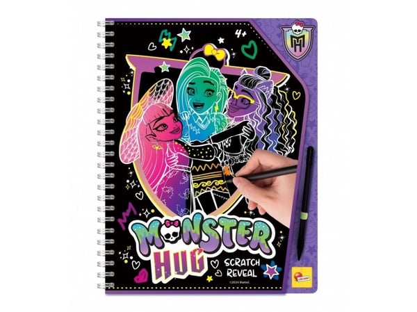 Lisciani Zdrapywanka skissebok med skrapelodd Monster High
