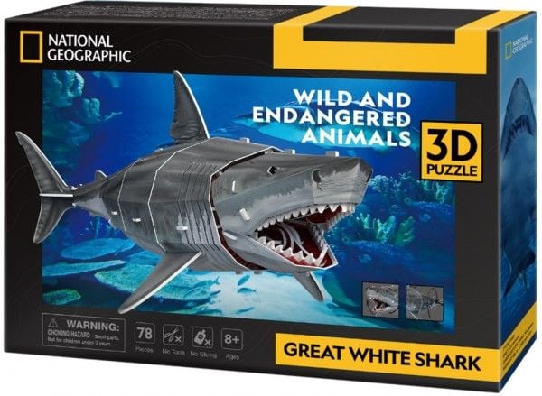 Cubic Fun 3D-pussel 78 delar Zarlacz vit