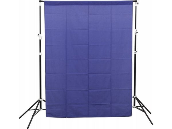 GlareOne GlareOne Blue Screen - blå stoffbakgrunn 1,5x2,1