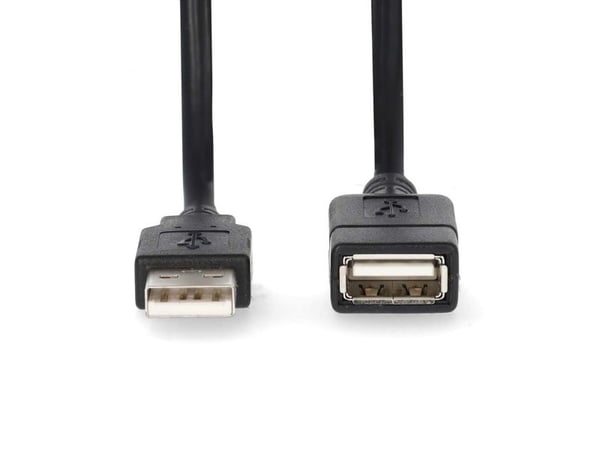 Nedis CCGL60010BK20, 1 m, USB A, USB A, USB 2.0, 0,48 Gbit/sek., Lajittelu