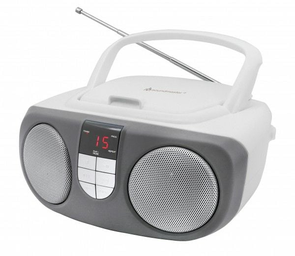 Soundmaster SCD1400WE, Grå, Hvit, Bærbar CD-spiller