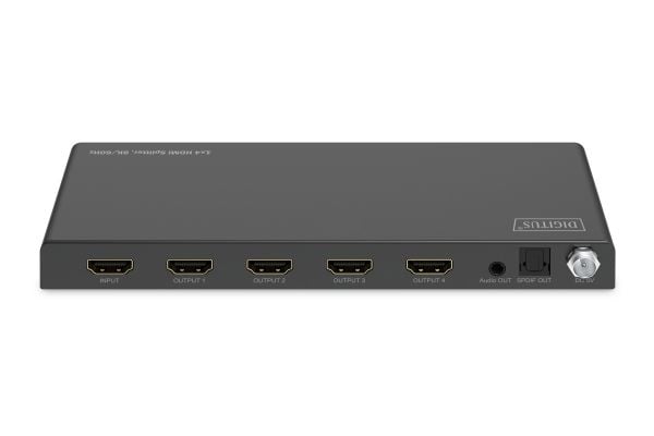 Digitus DS-55340, HDMI, 4x HDMI, 7680 x 4320 piksler, sortering, metall, 8K Ultra HD