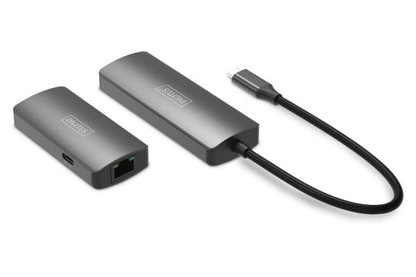 Digitus DS-55343, AV-lähetin ja -vastaanotin, 30 m, Langallinen, musta, HDCP