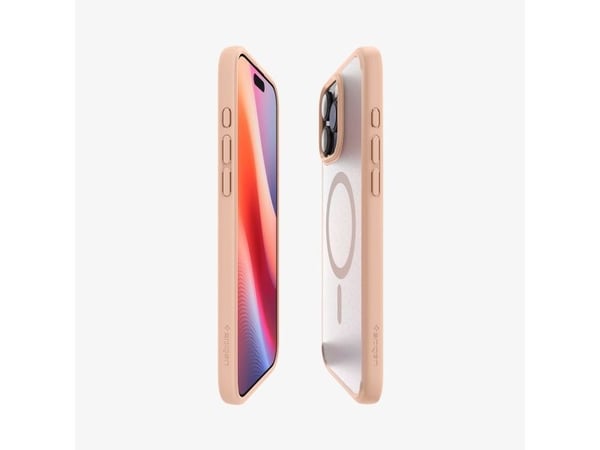 Spigen Ultra Hybrid (MagFit), Suojus, Apple, iPhone 16 Pro, 16 cm (6.3"), Ruusu, Läpinäkyvä