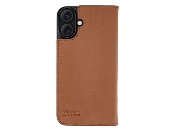 JT BERLIN BookCase Tegel, Folio, Apple, iPhone 16, 17 cm (6.7"), Konjakkfarget