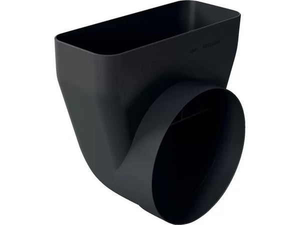 Siemens HZ9VDSI1 - 90° bøyd adapter fra flat kanal til rund Ø: 150 mm