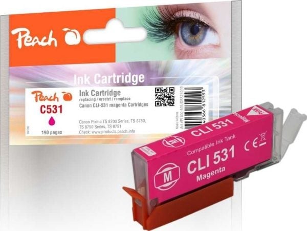 Peach PI100-501, Standard utskriftsproduksjon, Fiolblå, 12,5 ml, 1 stykker, 0 sider, Enkeltpakke