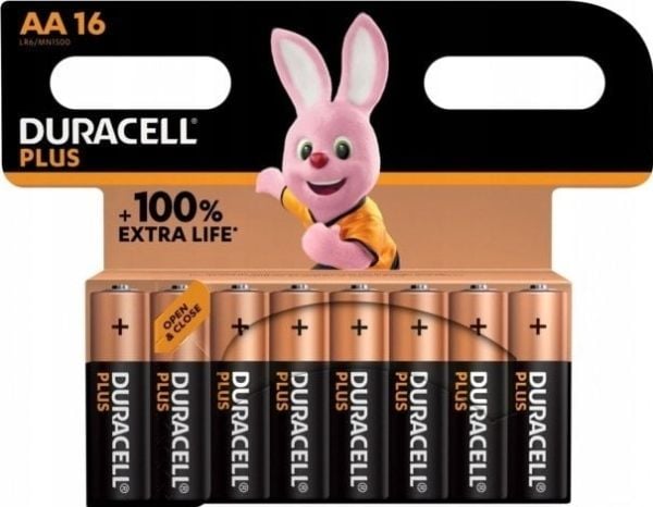 Duracell Plus-AA CP16 AA batteri Alkali-mangan 1,5 V 16 stk.