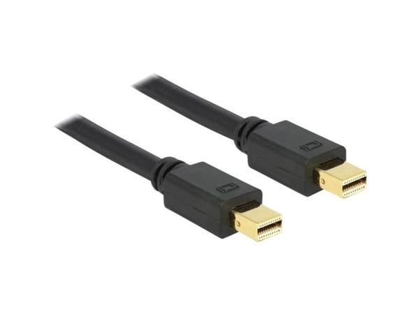 Delock - DisplayPort-kabel - Mini DisplayPort (hann) til Mini DisplayPort (hann) - 3 m - svart
