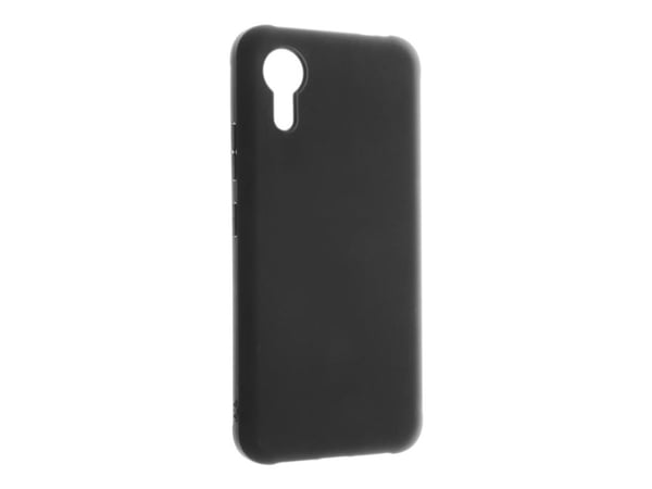 Insmat Crystal - Baksidedeksel for mobiltelefon - termoplast-polyuretan (TPU) - svart - for Samsung Galaxy XCover7
