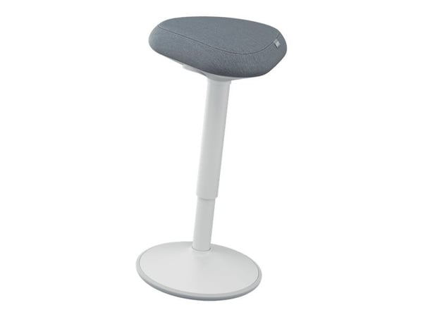 Leitz Ergo Active - Stående skrivebordsstol - ergonomisk - triangulær - roterende - 100 % resirkulert stoff - grå