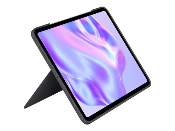 Logitech Combo Touch - Tastatur og folioveske - med styrepute - bakbelysning - Apple Smart connector - QWERTY - Nordisk (dansk/finsk/norsk/svensk) ...
