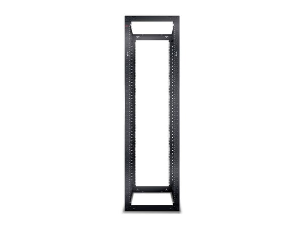 APC NetShelter 4 Post Open Frame Rack - Rack - svart - 44U - for P/N: SMTL1500RM3UC, SMTL1500RMI3UC, SMX2KR2UNCX145, SRTL3KRM1UC, SRTL3KRM1UNC