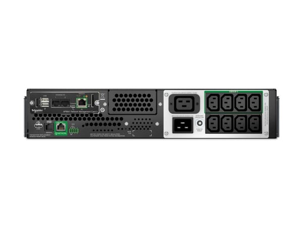 APC Smart-UPS Lithium Ion - UPS (kan monteres i rack) - linjeinteraktiv, 8x IEC C13, 1x IEC C19, SmartConnect+SmartSlot, AVR, LCD, med administrasj...