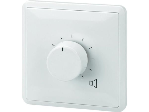 Monacor ATT-350PEU, Rotasjonsvolumkontroll, Vegg-montert, Hvit, 50 - 18000 Hz, 50 W, 4,5 cm